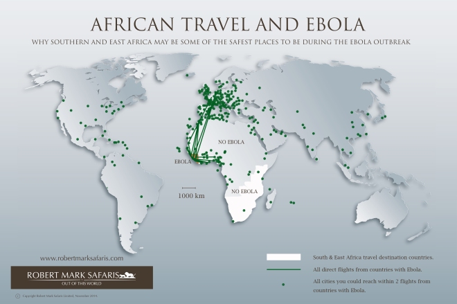 Africa Travel Ebola Map 