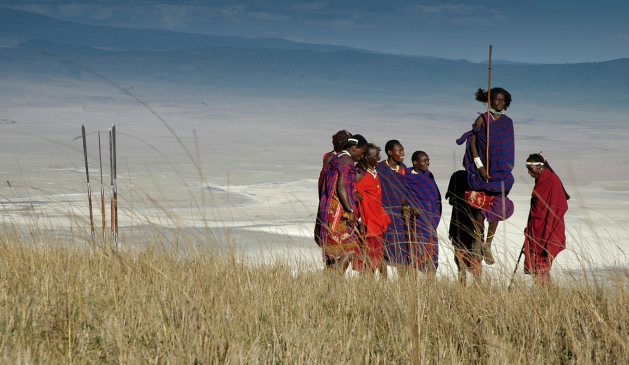 Serena-Jumping-with-the-Maasai,-Ngorongoro.jpg